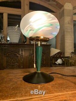 Murano Glass Italiana Luce Vintage Italian Table Lamp, MCM, Retro Design