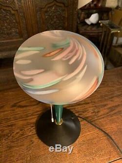 Murano Glass Italiana Luce Vintage Italian Table Lamp, MCM, Retro Design
