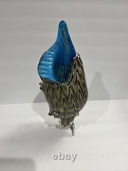 Murano Glass Italy Conch Shell Large Mid 20th Century Italian Vintage