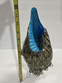 Murano Glass Italy Conch Shell Large Mid 20th Century Italian Vintage