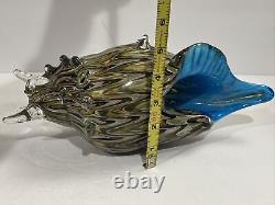 Murano Glass Italy Conch Shell Large Mid 20th Century Italian Vintage