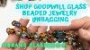 Murano Glass Jewelry Shop Goodwill Assorted Glass Beaded Grab Bag Unbagging