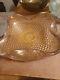 Murano Glass Lemon Serving Bowl Vintage Clear Rose Gold Fleck