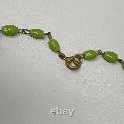Murano Glass Necklace Venetian Bird Leaves Multi Color Cluster Vintage Funky 18