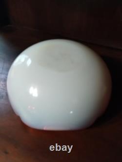 Murano Glass Opalescent Pink Red Tri Color Candy Dish. Vintage 1950's Italian