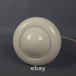 Murano Glass Table Lamp White UFO Space Age Design Vintage 70s