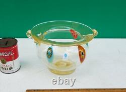 Murano Glass Vase Bowl Serenella Italy Venetian Vintage w label