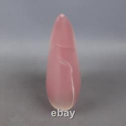 Murano Glass Vase Flavio Poli Design Pink Sommerso Vintage 70s