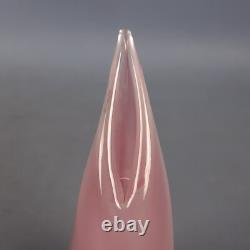 Murano Glass Vase Flavio Poli Design Pink Sommerso Vintage 70s