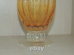 Murano Glass Vase amazing Vintage Amber Vase, 1950-60