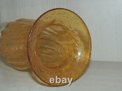 Murano Glass Vase amazing Vintage Amber Vase, 1950-60