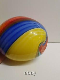 Murano Glass Vintage Multi Color Vase Seguso Toso Dino Martens Retro Pop