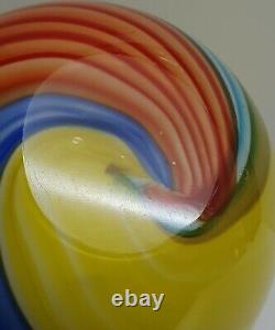 Murano Glass Vintage Multi Color Vase Seguso Toso Dino Martens Retro Pop