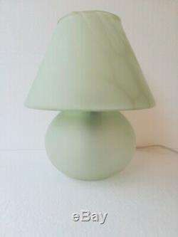 Murano Glass Vintage Mushroom Table Lamp/Murano Glass Lamp/Mid-century Lighting