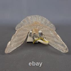 Murano Glass Wall Lamp Barovier & Toso Bow Vintage 70s