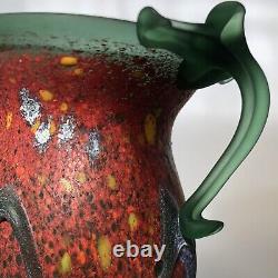 Murano Italian Art Glass Vase Vintage glass vase Italian Studio Blown Vase