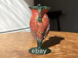 Murano Italian Art Glass Vase Vintage glass vase Italian Studio Blown Vase