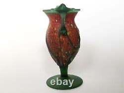 Murano Italian Art Glass Vase Vintage glass vase Italian Studio Blown Vase