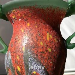 Murano Italian Art Glass Vase Vintage glass vase Italian Studio Blown Vase