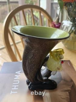 Murano Italy Vintage Art Glass Clown Horn Figurine Trinket Bowl Very Rare
