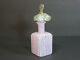 Murano Latticino Hand Blown Art Glass Perfume Bottle Flowers Stopper 6 Vintage