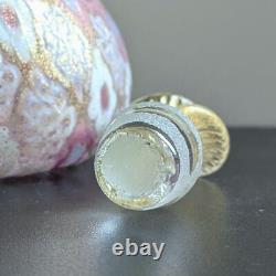 Murano Milifiori Perfume Bottle Italy 3.7 Tall Vintage Decorative Glass