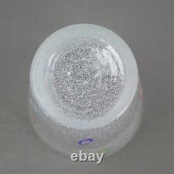 Murano Millefiori Bubble Vintage Drinking 8 oz Blown Art Glass Tumbler Set Of 4