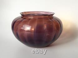 Murano Opalescent Sommerso Glass Vase Bowl Vintage MCM