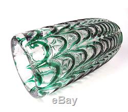 Murano Seguso Fenicio Glass Vase, Glas, Girlanden, Fratelli Toso Italy vtg 1950s