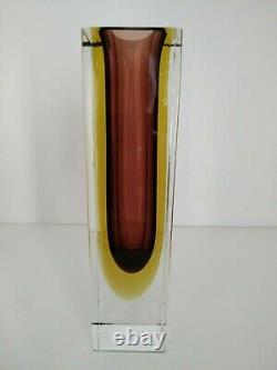 Murano Sommerso Flavio Poli Vintage Glass Vase