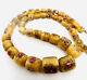 Murano Venetian Custard Millefiori Glass Beaded Necklace Vintage Jewelry