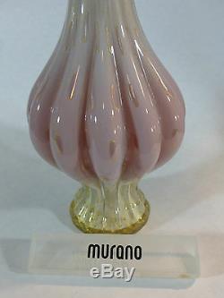 Murano Venetian Vintage Peony Glass Vase poss 50's/60's