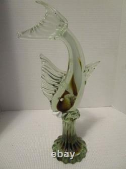 Murano Venezia Tropical Fish Art Glass 14 Sculpture Italy Vintage Hand Blown