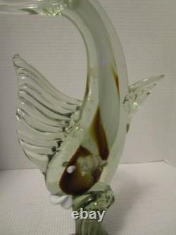 Murano Venezia Tropical Fish Art Glass 14 Sculpture Italy Vintage Hand Blown