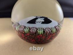 Murano Vintage Glass Paperweight Sulphide Washington Very Rare Collectible