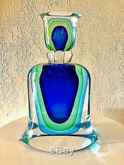 Murano Vintage Mid Century Modern Perfume Bottle Sommer. FORMIA, Made In Italy