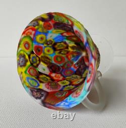 Murano Vintage Millefiori Italian Art Glass Cup & Saucer Set