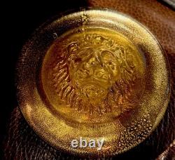 Nason, Italian Murano Glass Leo Lion Paperweight Venezia Murano Italy Vintage