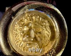 Nason, Italian Murano Glass Leo Lion Paperweight Venezia Murano Italy Vintage