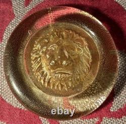 Nason, Italian Murano Glass Leo Lion Paperweight Venezia Murano Italy Vintage