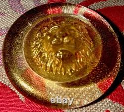 Nason, Italian Murano Glass Leo Lion Paperweight Venezia Murano Italy Vintage