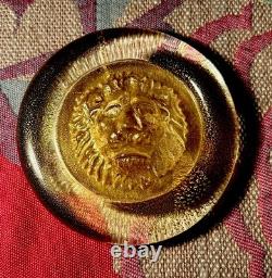 Nason, Italian Murano Glass Leo Lion Paperweight Venezia Murano Italy Vintage