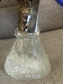 Nice Vintage Murano Glass Rooster Confetti Art Glass Figurine Italy MCM