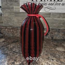 Oggetti Murano Blown Glass'Sack' Vase Signed O. Zennaro Vintage