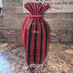 Oggetti Murano Blown Glass'Sack' Vase Signed O. Zennaro Vintage