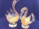 Pair Of Vintage Seguso Murano Glass Swans