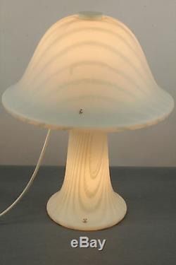 Peill & Putzler Mushroom Table Desk Lamp Murano Glass Mid Century Vintage 1/2
