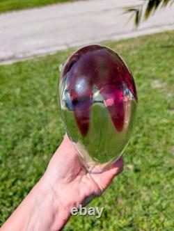 Pink Murano Glass Bull Vintage Art Glass Figurine