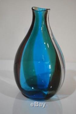 Published Vintage Murano Glass Vase Fulvio Bianconi Massimo Vignelli A Spicchi