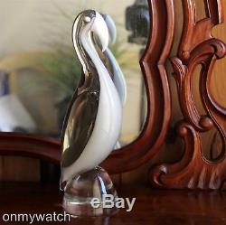 Pure ELEGANCE Vtg MURANO Parrot SiGNED Elio RAFFAELi ArT GlaSs Bird REFiNED